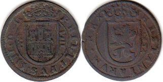 moneda España 8 maravedis 1624