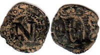 coin Navarra dinero 1516-1558