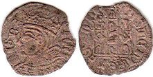 moneda Castilla y Leon cornado 1379-1390