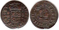 monnaie Espagne 8 maravedis 1663