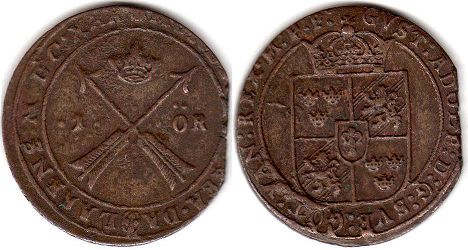 mynt Sverige 1 öre 1630
