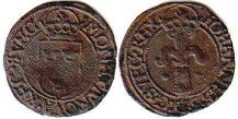mynt Sverige Fryk (1/4 öre) 1586