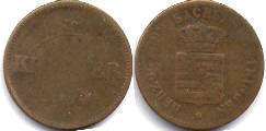 coin Saxe-Meiningen 1/2 kreuzer 1854