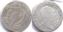 Münze Bayern 3 kreuzer 1825