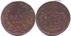 coin Romania 2 bani 1867