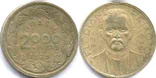 coin Brazil 2000 reis 1939