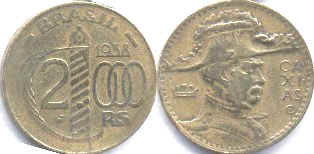 coin Brazil 2000 reis 1938