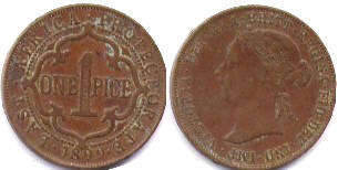 coin British East Africa 1 paisa 1899