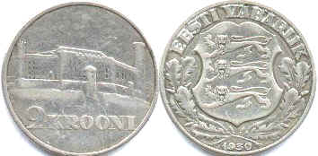 coin Estonia 2 krooni 1930