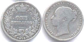 coin UK old coin shilling 1875