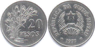 coin Guinea-Bissau 20 pesos GUINE-BISSAU