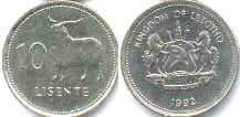 coin Lesotho 10 lisente 1992