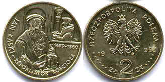 coin Poland 2 zlote 1999