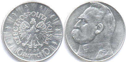 coin Poland 10 zlotych 1935