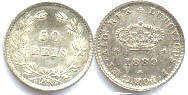 coin Portugal 50 reis 1889