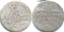 coin Schlezwig-Holstein 2.5 schilling 1787