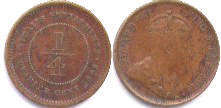 coin Straits Settlements 1/4 cent 1908
