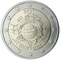 coin 2 euro Estonia