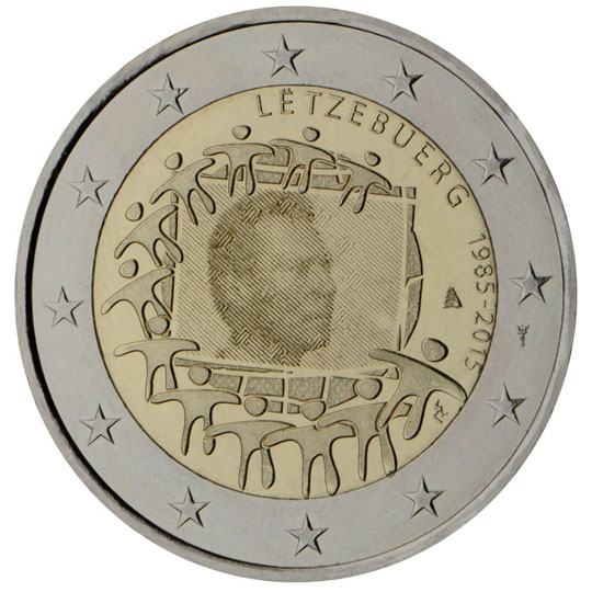 coin 2 euro Luxembourg