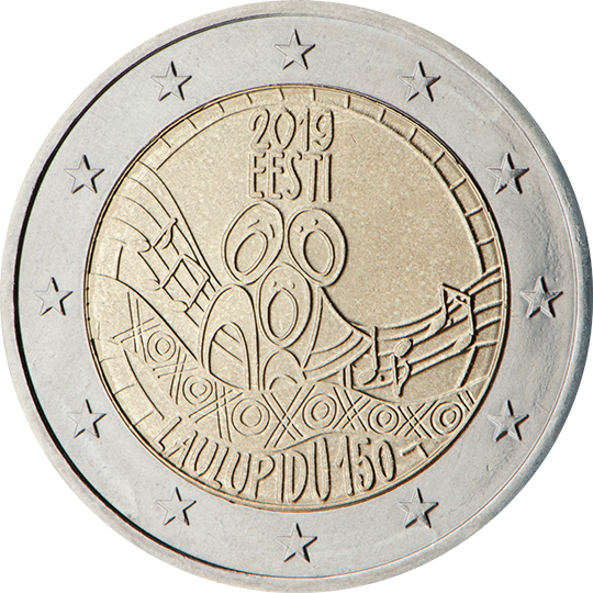 coin 2 euro 2019 et_150yrSongfestival