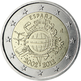 coin 2 euro Spain