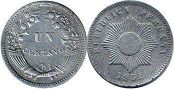 coin Peru 1 centavo 1951