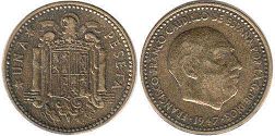 Espana 1 peseta 1948-1967