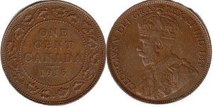 moneda canadian old moneda 1 centavo 1916