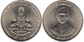 moneda Thailand 5 baht 1996