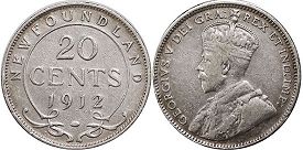 moneda Terranova 20 cents 1912