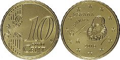 moneda España 10 euro cent 2016